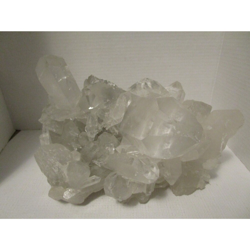 Natural Clear White Quartz Crystal Cluster Rough Specimen Healing Stone 16.4 Lbs
